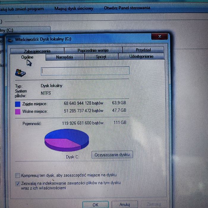Laptop Asus model X53T działa dysk SSD