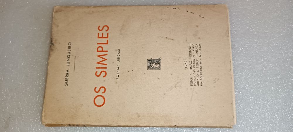 Livro antigo Os simples – Poesias líricas 1950