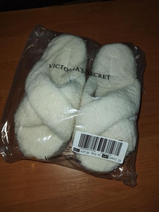 Оригінал Тапки Вікторія Сікрет Pink Victoris secret M тапочки Пінк