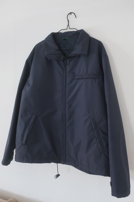 Casaco Benetton (Italy made, azul escuro, novo)