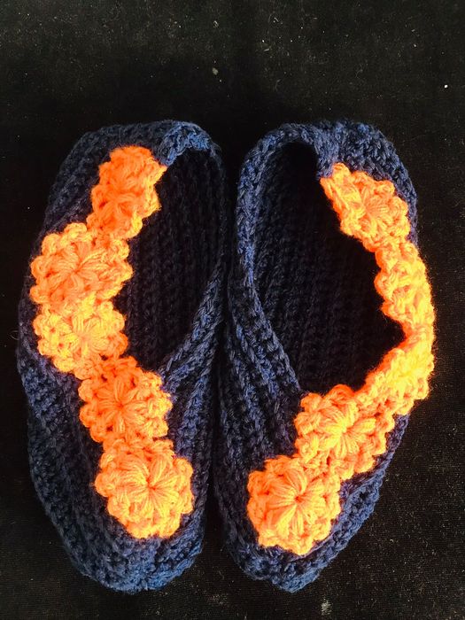 Вязаные носки, ручная работа