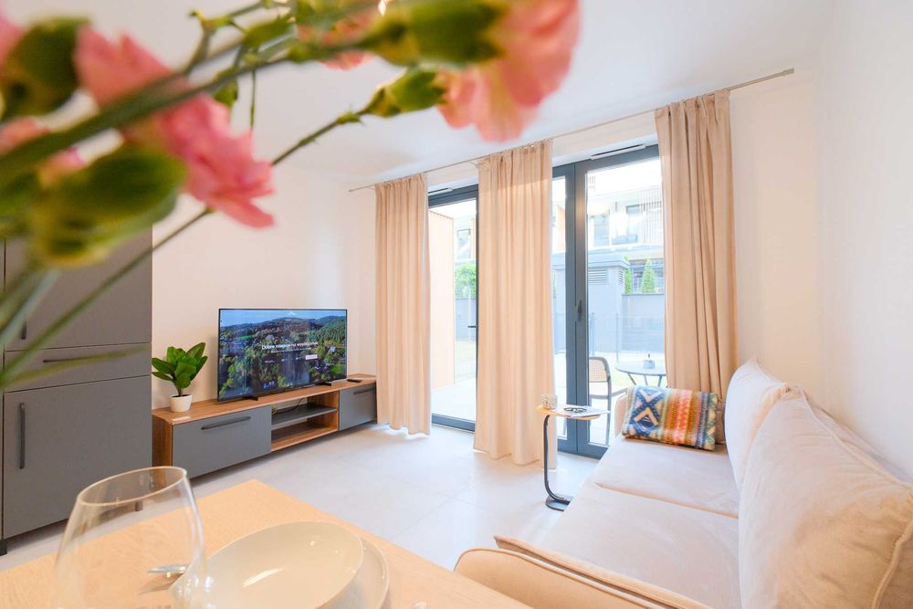 Apartament premium 26,5 m² z ogródkiem 29 m²- Laguna Beskidów