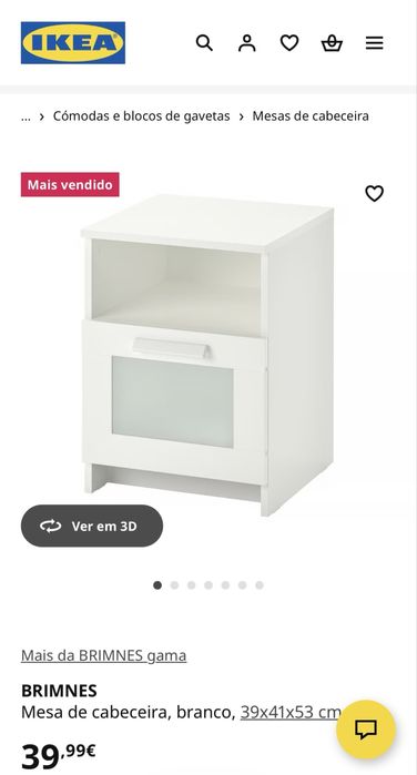 Mesa Cabeceira Brimnes