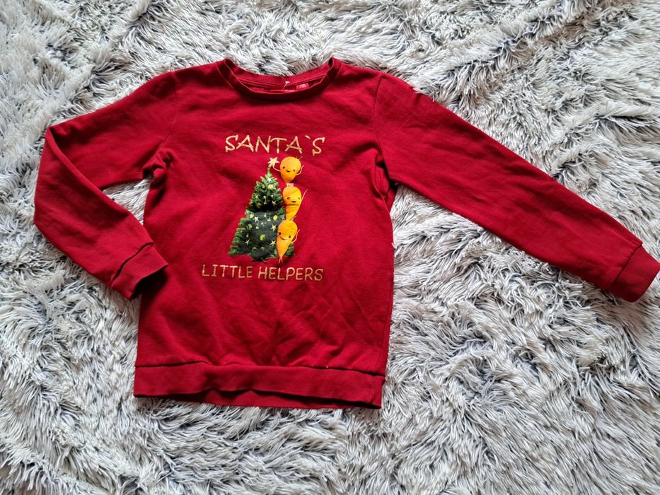 Świąteczna bluza czerwona 140 alive