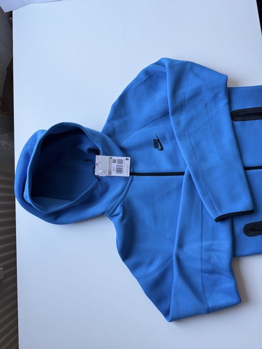 Nowa Nike Tech Fleece rozm. XS Light Photo Blue/Black drill drillstyle