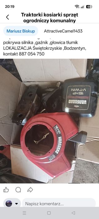 Kosiarka traktorek husqvarna MTD kosz kosisko silnik