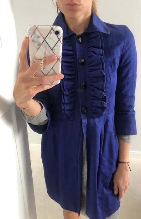 Płaszcz topshop szafirowy