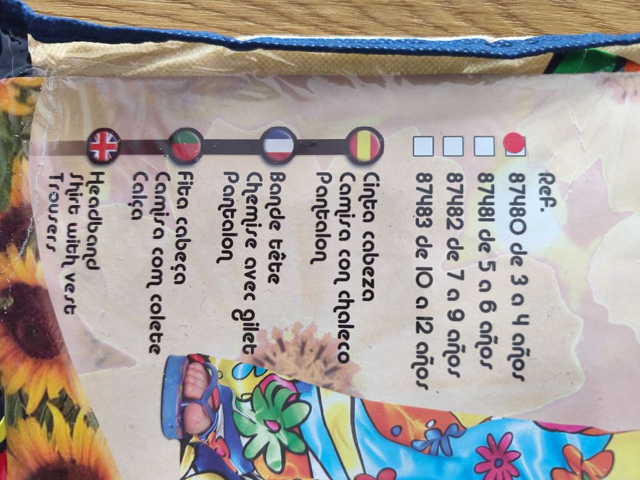 Strój Hipis-Hipiska 3-4 lata