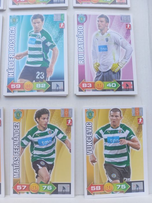 16 cartas/cromos / sporting adrenalyn xl 2010-11