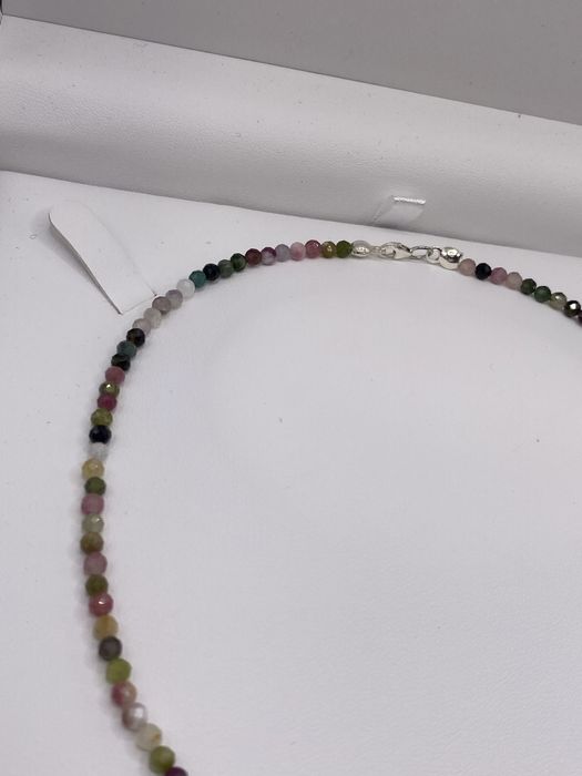 Piekny naszyjnik z kamieni srebro pr925 okazja