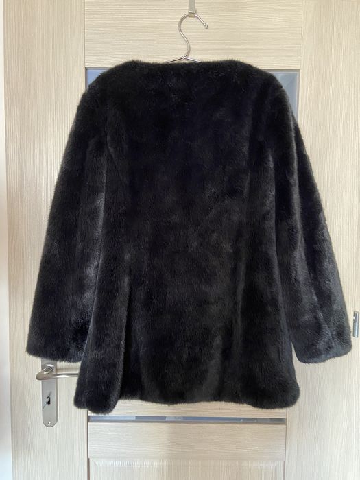 Ciemno grantowe futro futerko Orsay rozmiar M L Zara