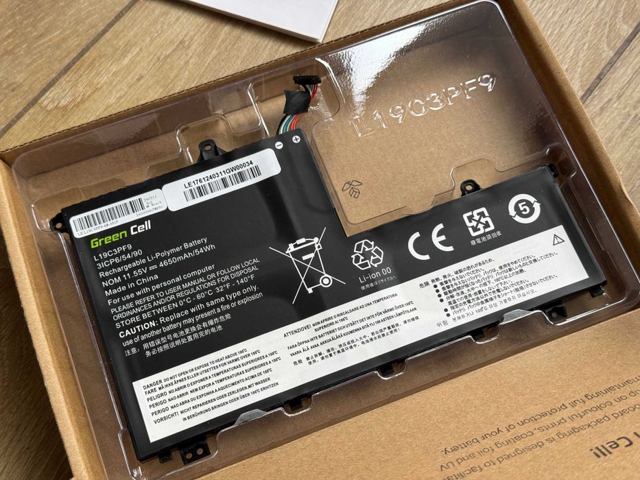 Nowa bateria Green Cell L19C3PF9 do Lenovo IdeaPad ThikBook 11.5V 54Wh