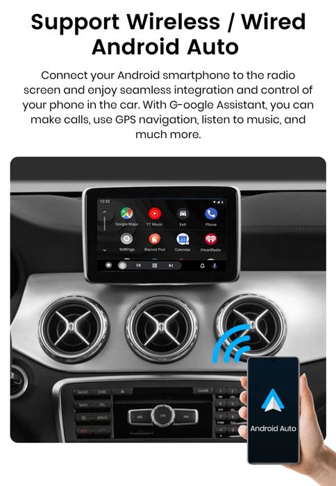 Box Upgrade Carplay e Android Auto wireless Mercedes NOVO
