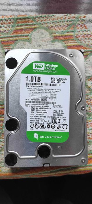 Dysk twardy WD GREEN 1TB SATA2 3,5'