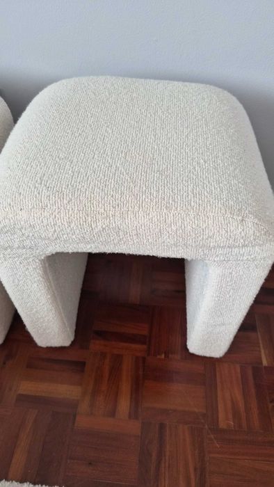 Pufes Boucle Branco