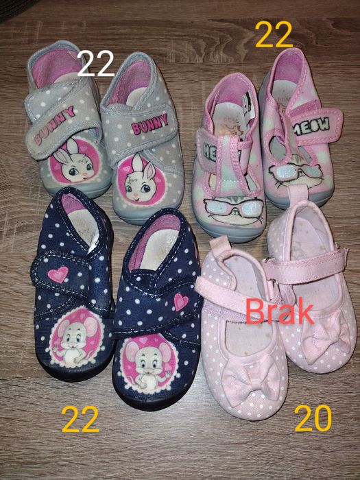 Pantofelki dla dziewczynki