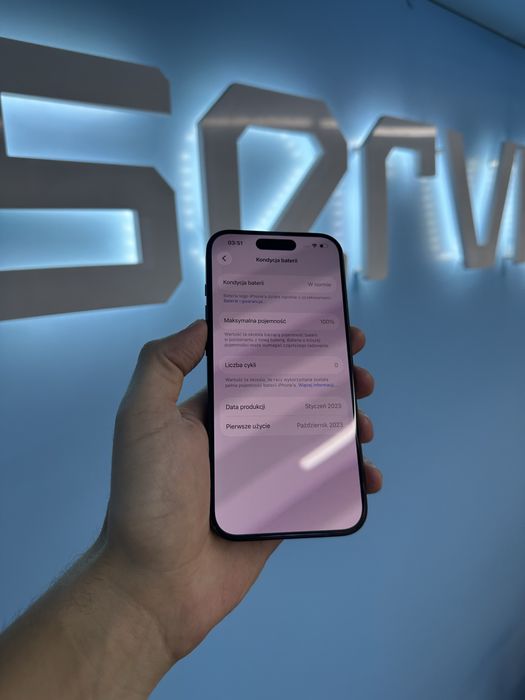 iPhone 15 PRO 128GB BATERIA 100% GWARANCJA 12 miesiecy !!!