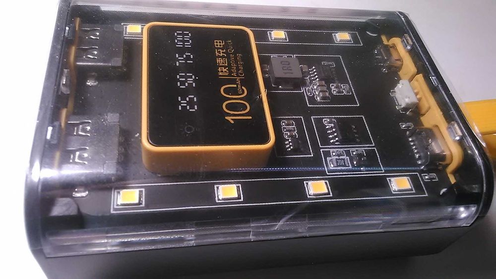 Павербанк "SKELETON" mini 10500 мАг ( 35 W ) з підсвіткою.