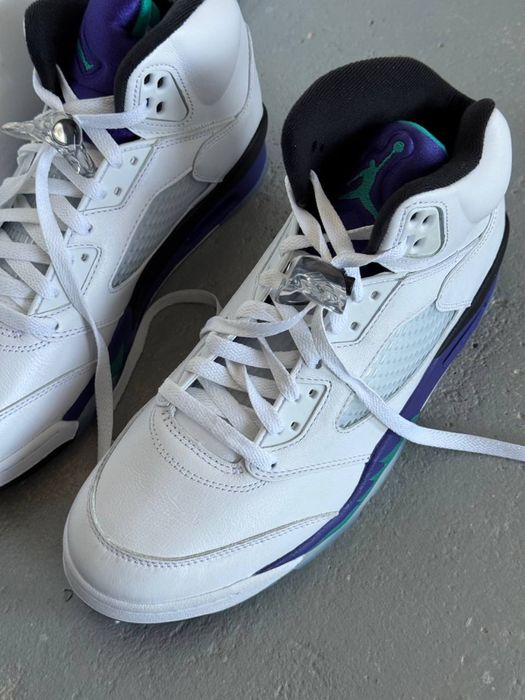Оригинал Nike Air Jordan 5 Retro OG ‘Grape’ (HQ7978 100) кожание мужские джордан найк белие