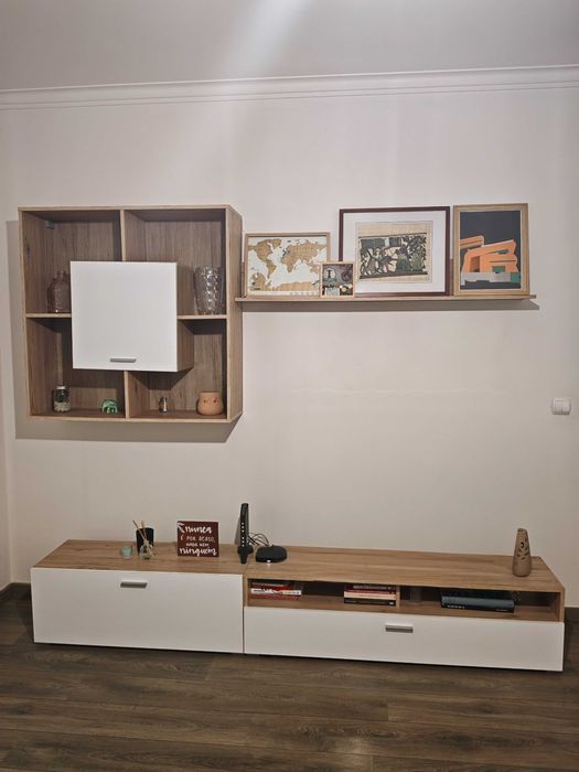 Conjunto de Sala - Sofá + mesa centro + móvel Tv