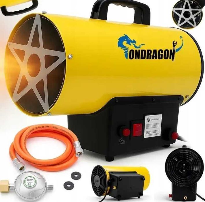 Газовий обігрівач Ondragon 15кВт | Польська теплова гармата + КЕШБЕК Обігрівач Газова пушка Дуйка | Нове