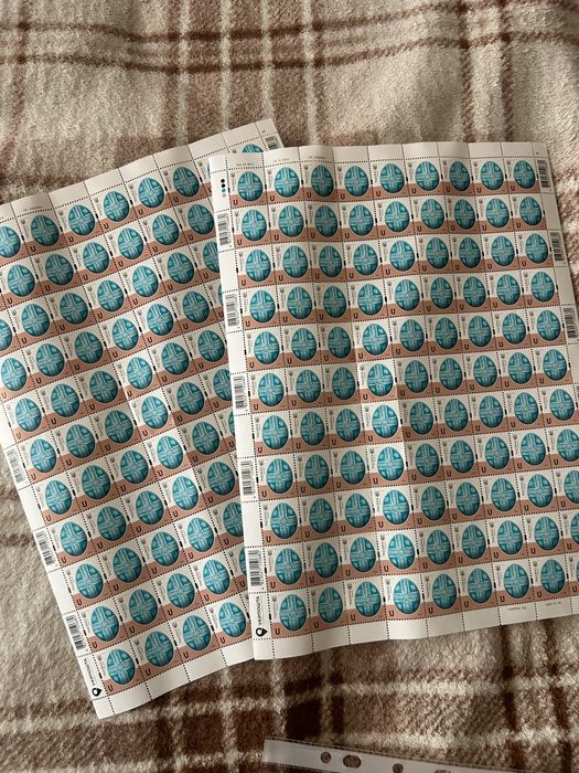 Літерні марки України діючі 50%