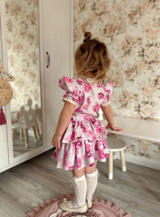 Nowa spódniczka w kwiaty nikol kids 122