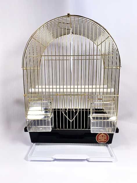 Компактная золотая клетка для попугая, AV100G. Очень дешево!