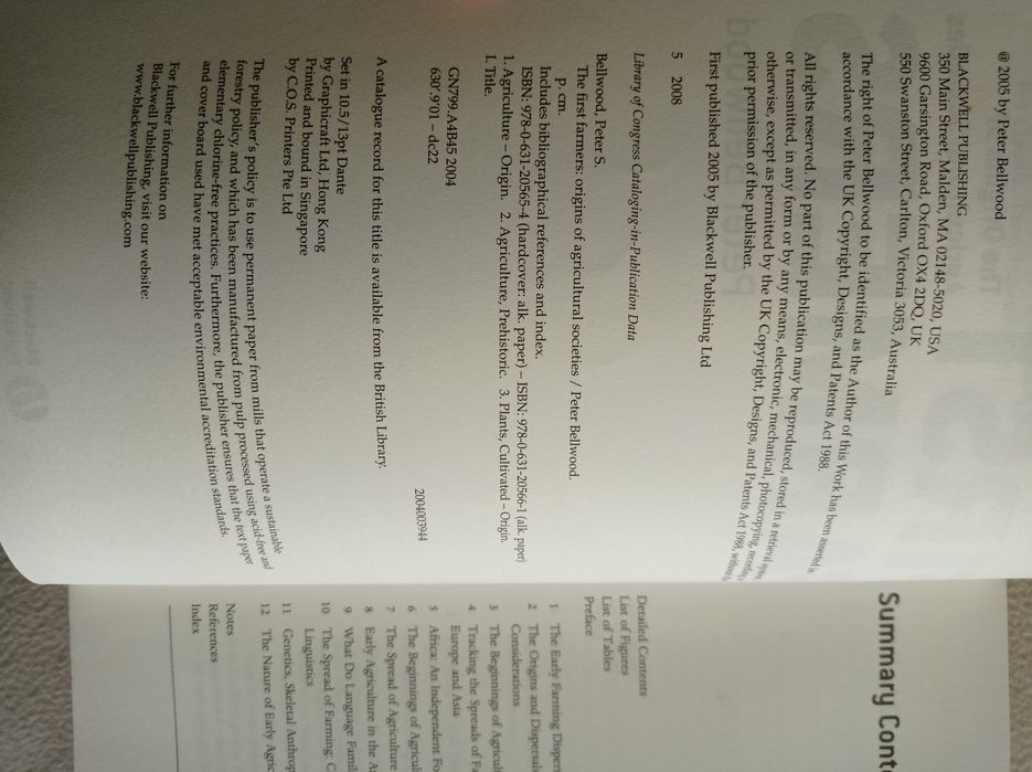 First farmers - the origins of agricultural societies - Peter Bellwood