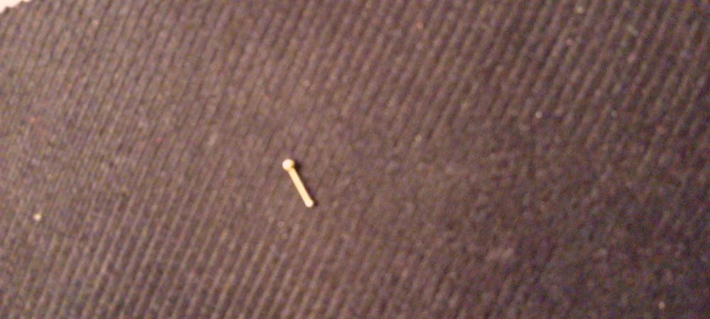 Kolczyk do nosa srebro złocony