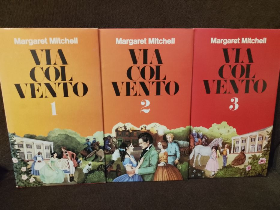 Via col vento , Margaret Mitchell , tom 1-3 .