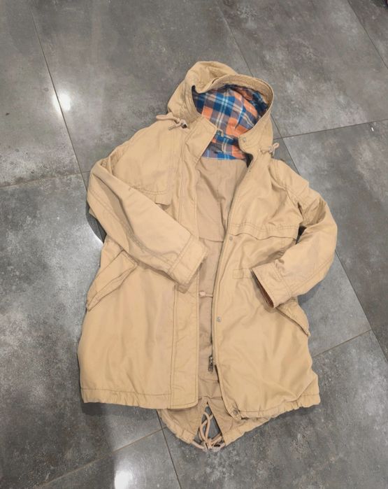 Kurtka, parka damska beżowa rozmiar M