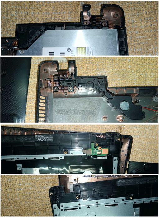 Корпус от ноутбука Asus X55A нижняя часть в сборе