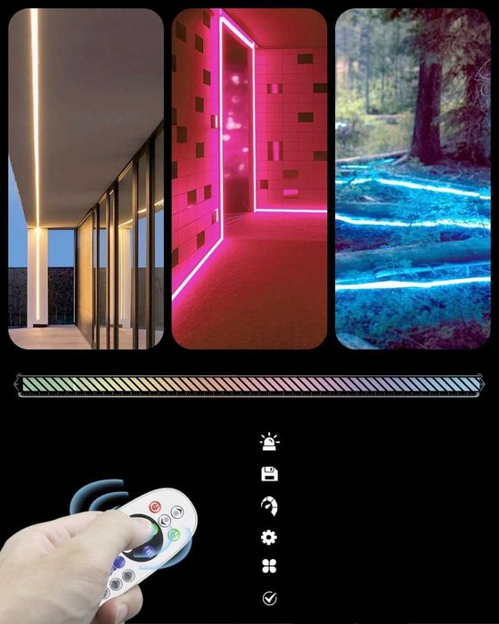 Taśma LED ALITOVE RGB 15 m, 230 V, 80 diod/m, IP65, pilot IR