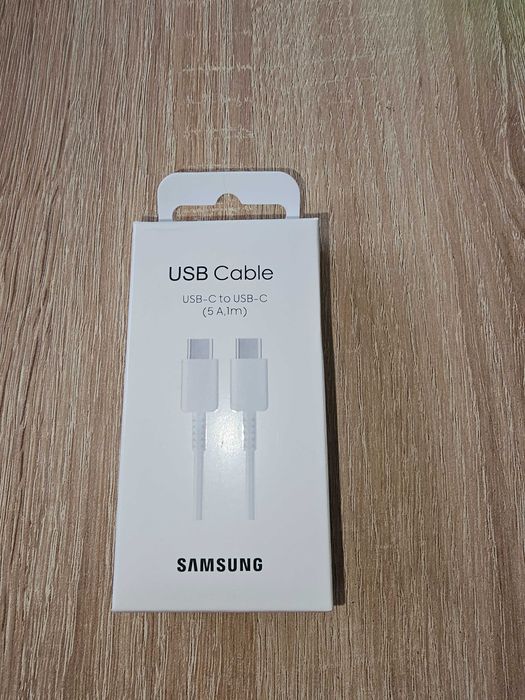 Nowy Kabel Samsung USB-C 5A 1 m Biały Super Fast Charging