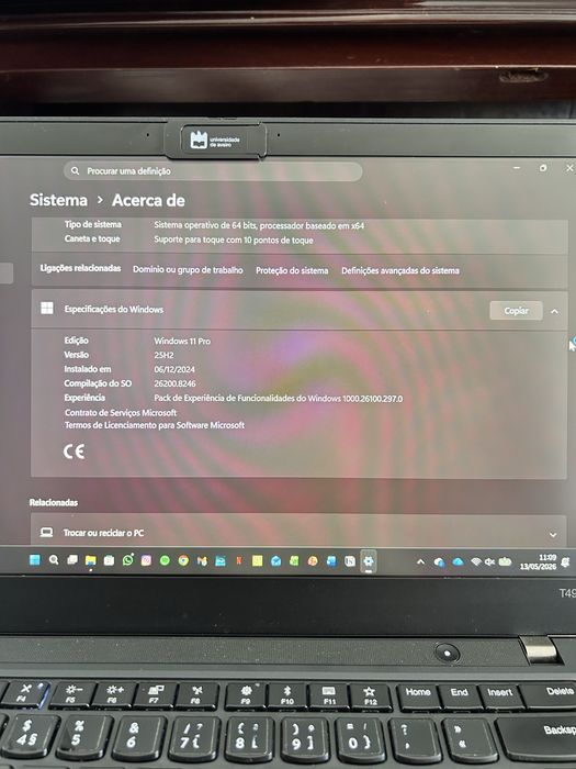 Lenovo ThinkPad T490 Touch – i5 / 16GB RAM / SSD / Windows 11 Pro