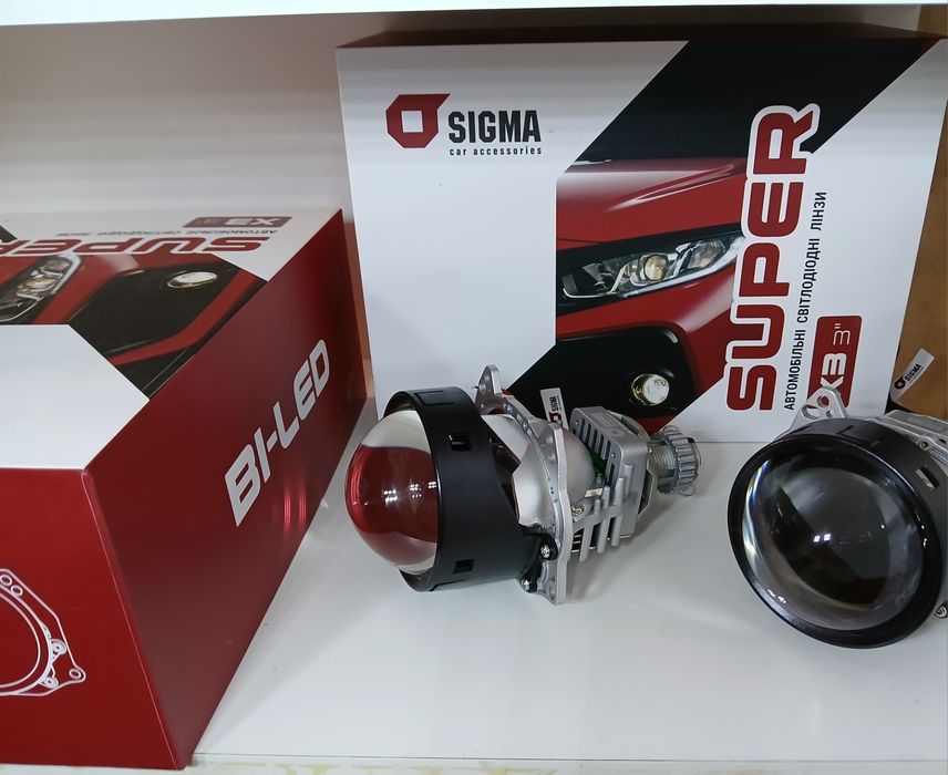 Лінзи в авто Led линзы в фары led biled Sigma super x3