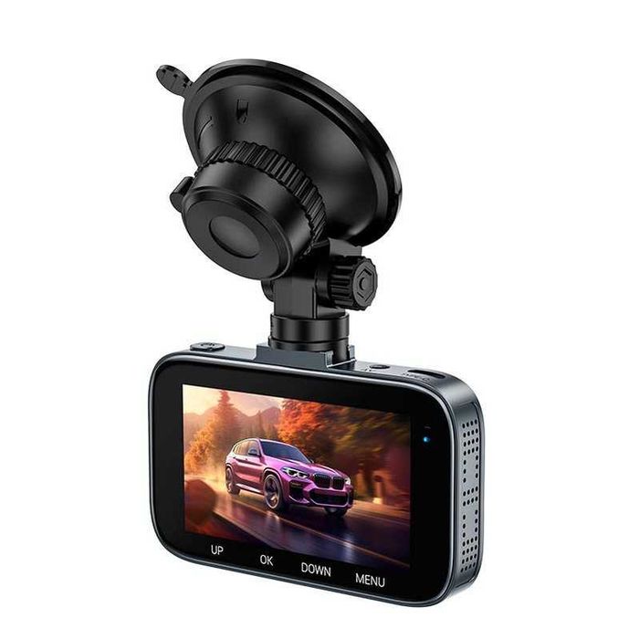 Компактний автомобільний відеореєстратор HOCO DV5 Full HD 1080p 3.0" IPS, 140°