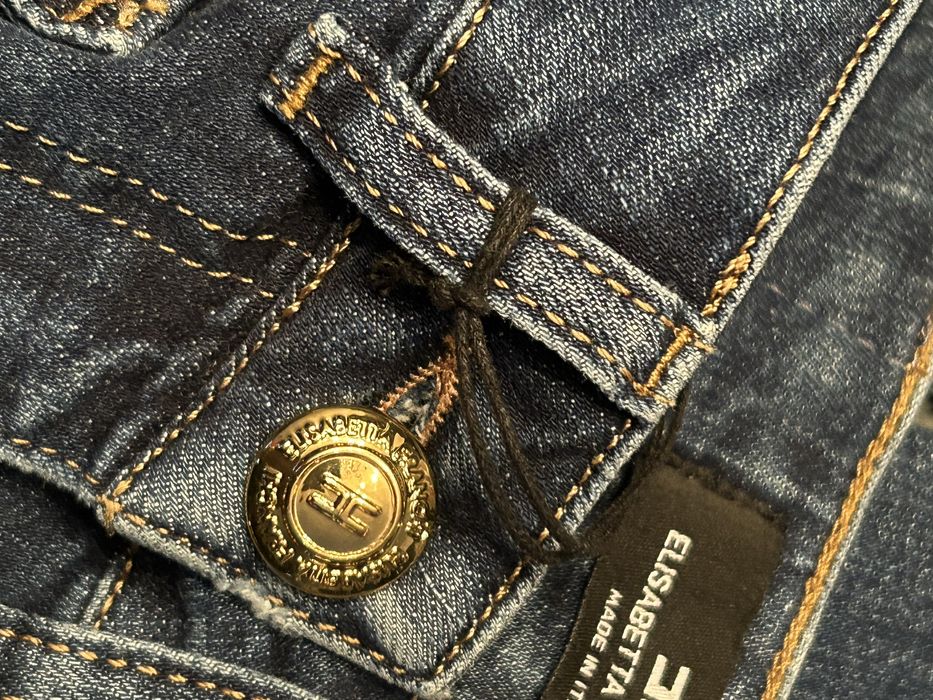 Spodnie jeans dzwony Elisabetta Franchi r.30