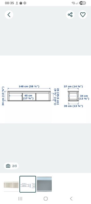 biała półka ikea hemnes