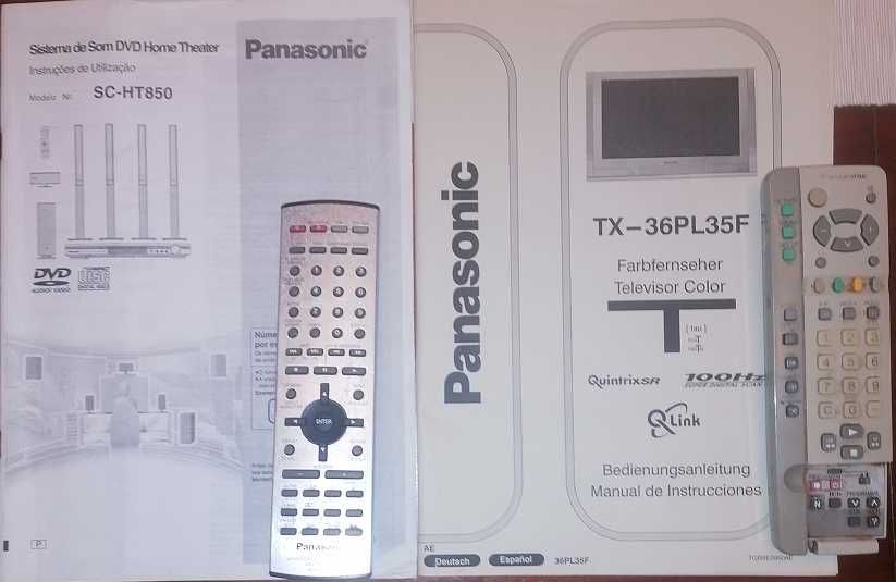 TV Panasonic TX-36PL35F + Sistema de Som Panasonic SC-HT850