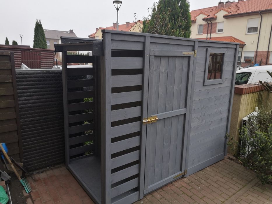 Domek ogrodowy schowek na rowery