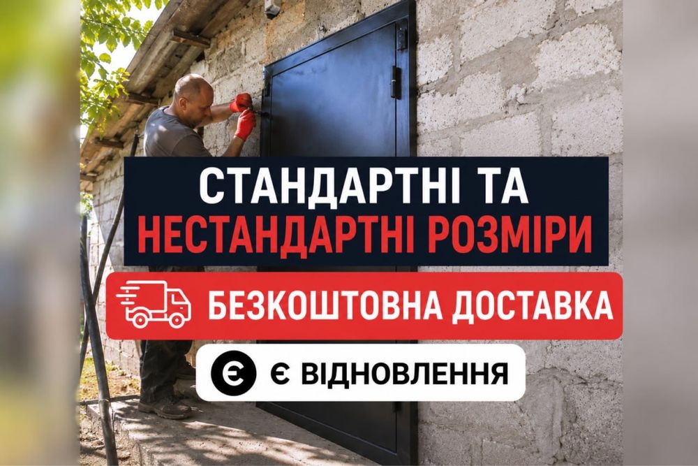 РОЗПРОДАЖ‼️єВідновлення‼️Технічні двері • Технические двери • Металеві двері • Металлические двери • Виробник • Будь-який розмір • 3–5 діб