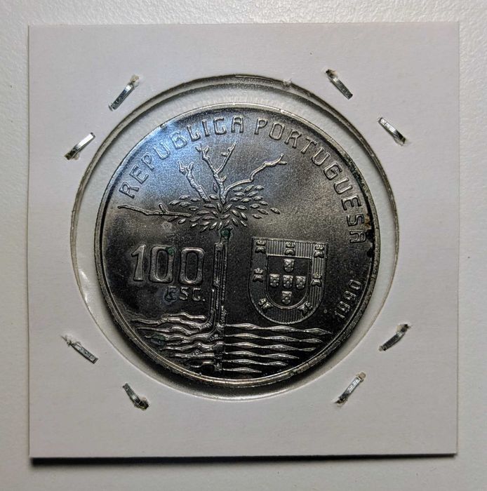 Moeda 100 escudos 1990- Camilo Castelo Branco