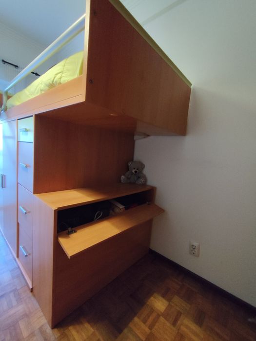 Cama de beliche + colchão