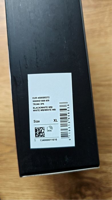 Nike Bokserki 3 pack CZARNE