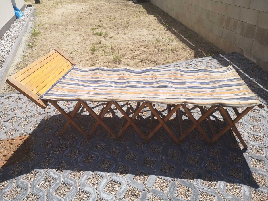 Antyk- polowy leżak-stolik