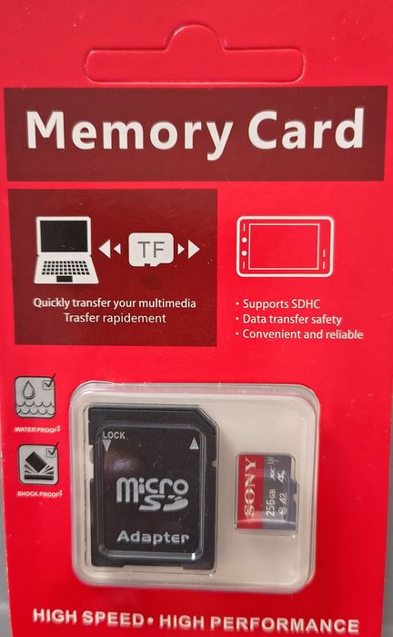 Sony 256 GB karta pamięci MicroSD z adapterem