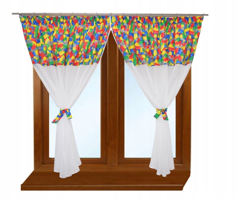 Firana Dziecięca Taras Klocki Jak Lego 300X250