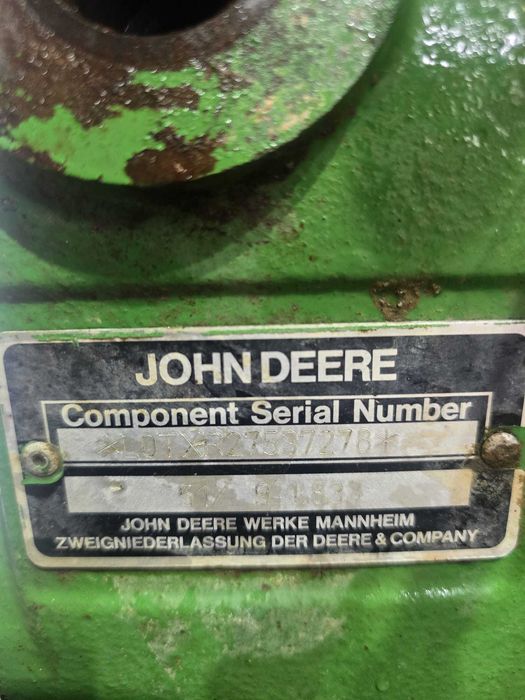 Atak tylnego mostu, 9/51 dyferencjał John deere 6230